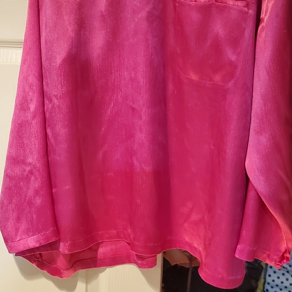 Women hot pink blouse 44/24W - Picture 1 of 1